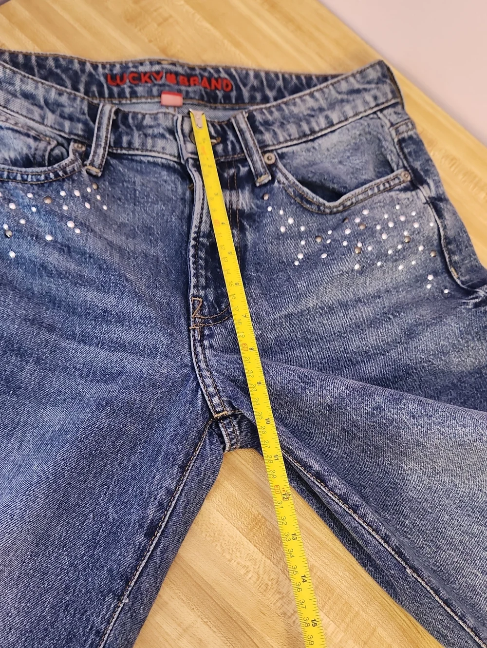 LUCKY BRAND The Baggy Jeans with Silver Studs, size 4/27